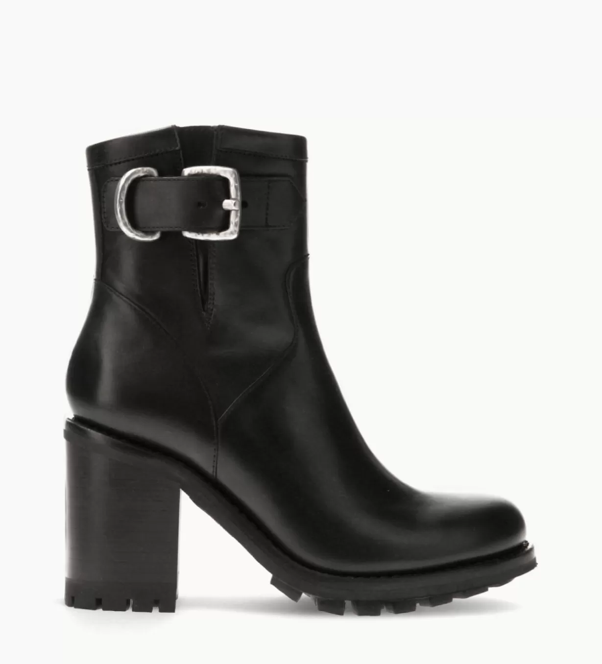 FREE LANCE Paris Boot biker à boucle - Justy 90 - Cuir lisse -* Boots - Bottines | Boots - Bottines