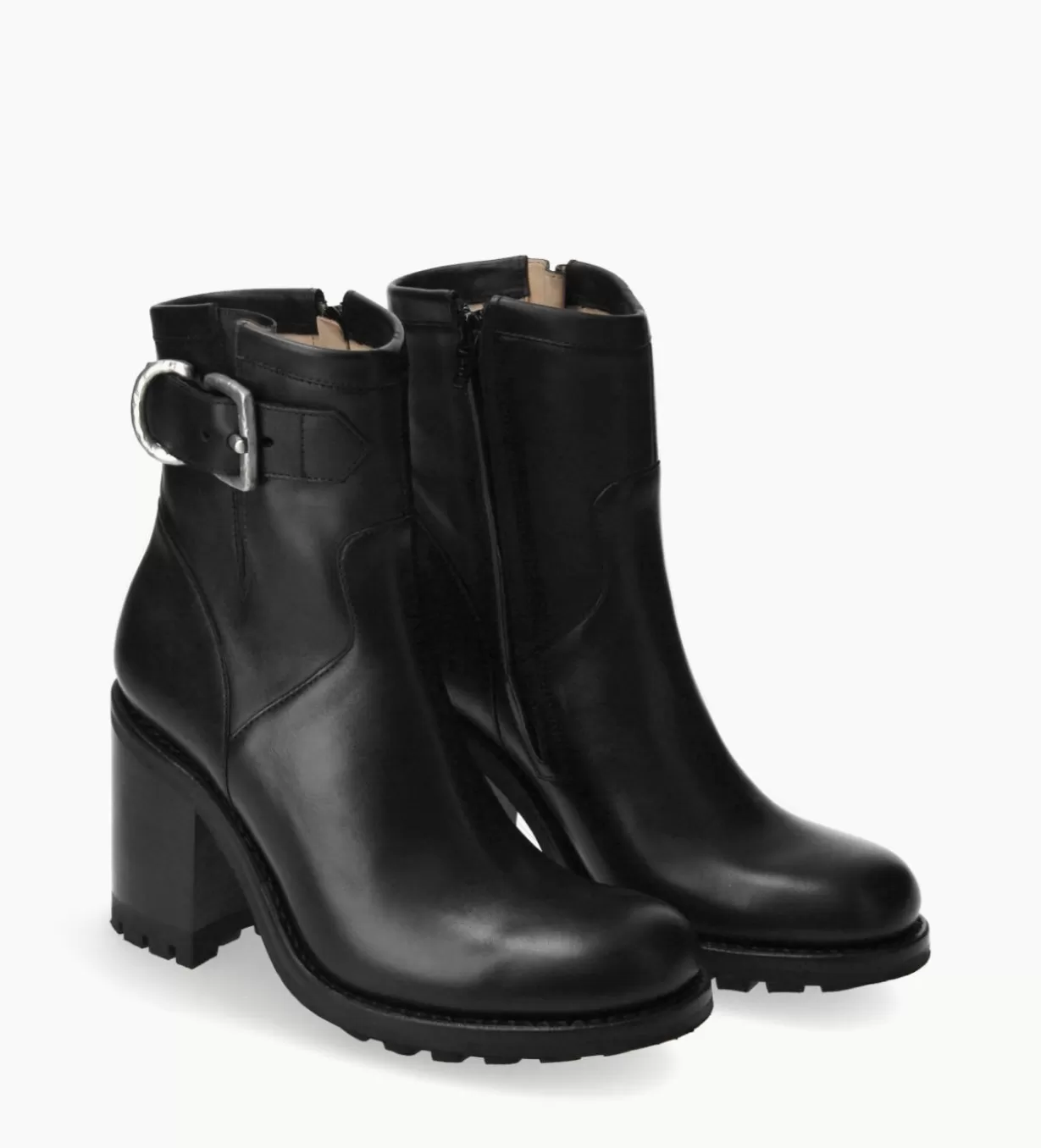 FREE LANCE Paris Boot biker à boucle - Justy 90 - Cuir lisse -* Boots - Bottines | Boots - Bottines