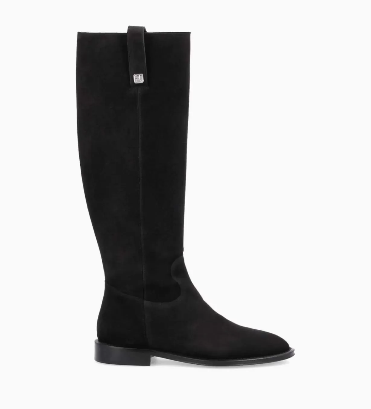 FREE LANCE Paris Botte à talon plat - Joan - Cuir velours -* Bottes | Bottes