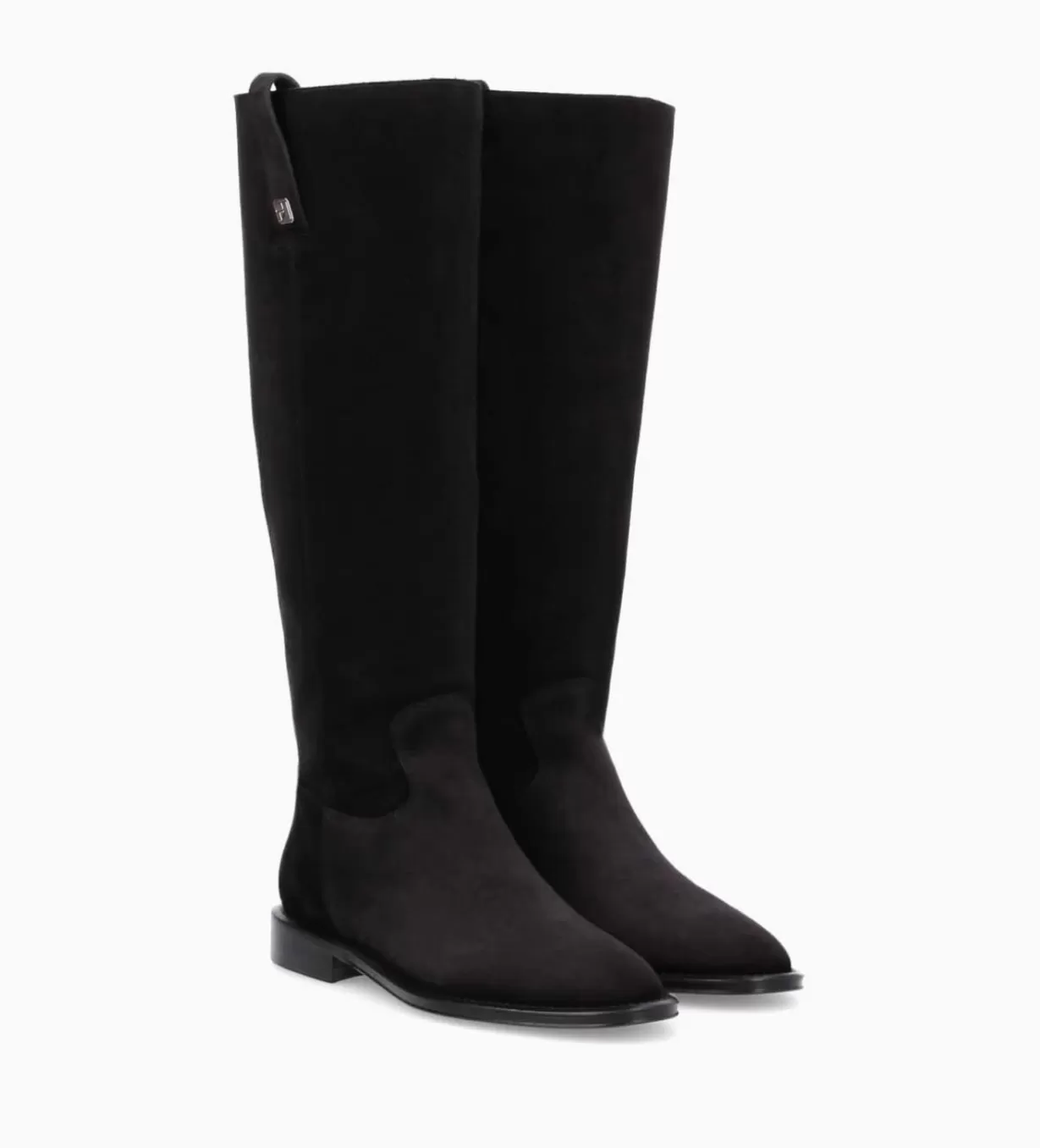 FREE LANCE Paris Botte à talon plat - Joan - Cuir velours -* Bottes | Bottes