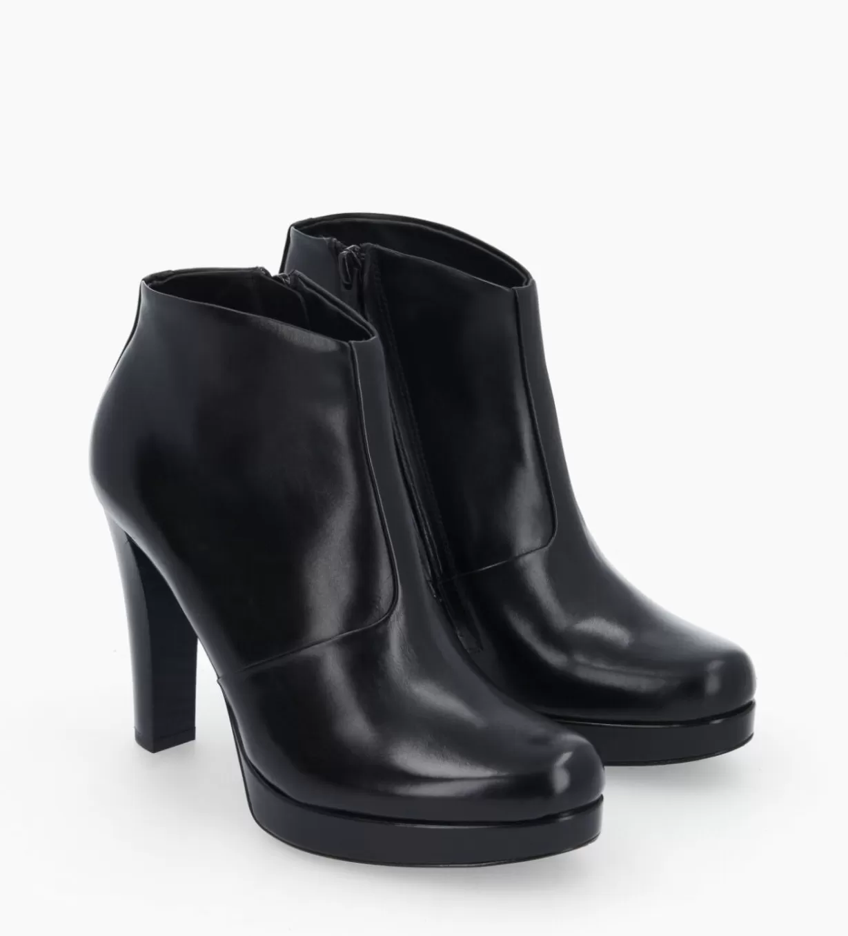 FREE LANCE Paris Bottine à talon à zip - Juke 70 - Cuir lisse -* Boots - Bottines