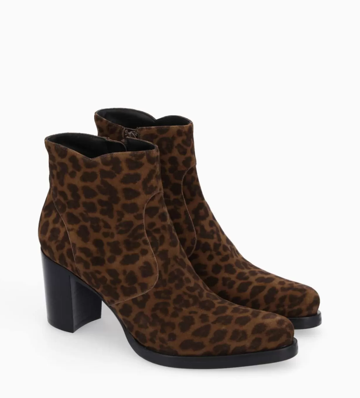 FREE LANCE Paris Bottine à talon à zip - Paddy 70 - Cuir velours -* Boots - Bottines | Boots - Bottines