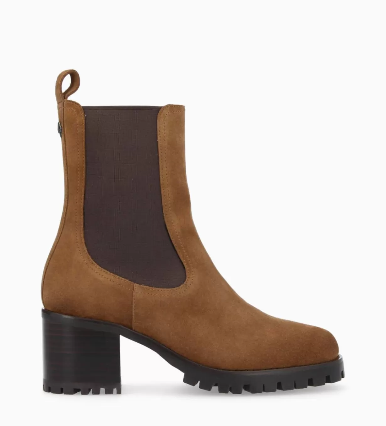 FREE LANCE Paris Bottine chelsea à talon - Jade 45 - Cuir velours -* Boots - Bottines