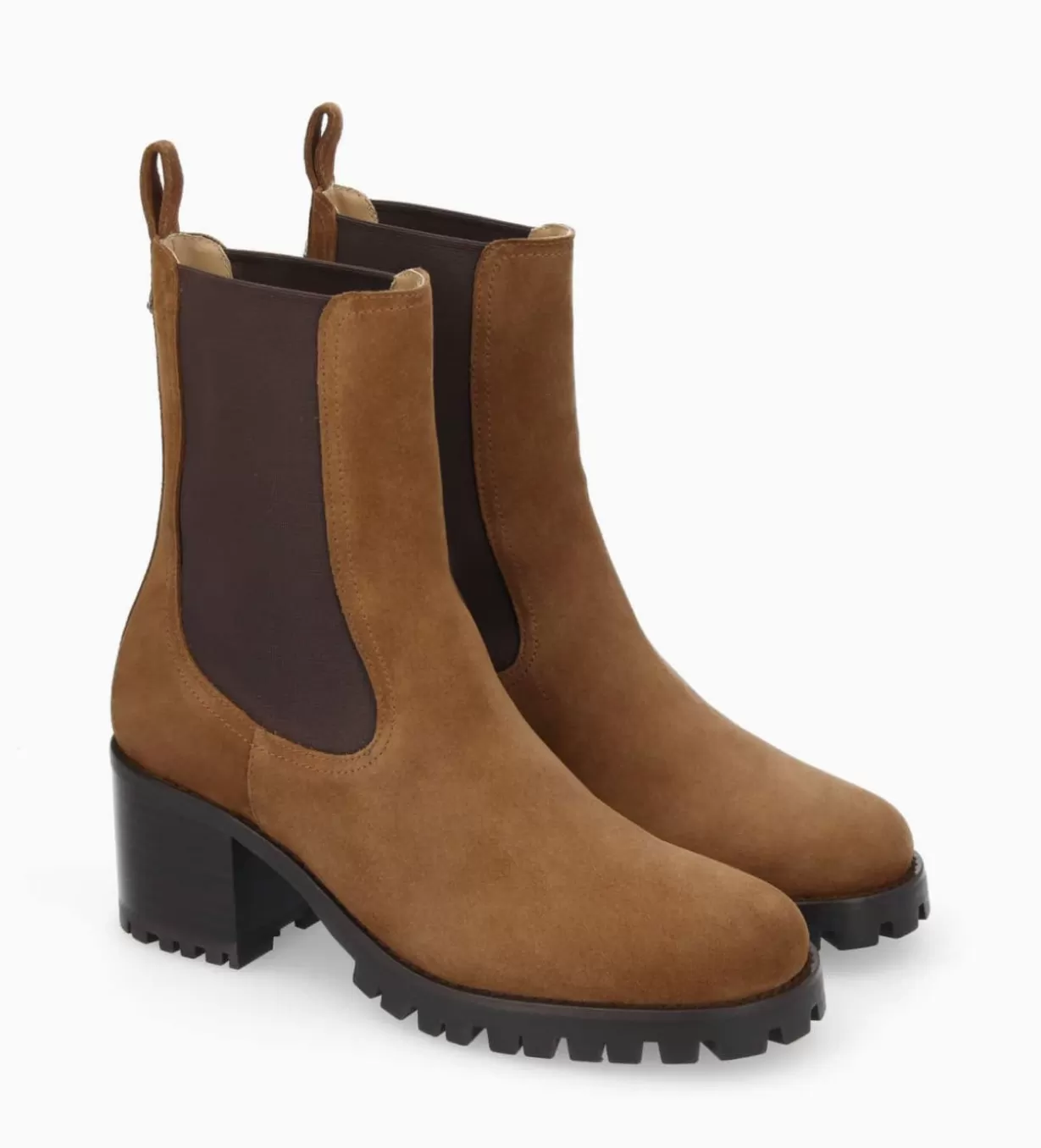 FREE LANCE Paris Bottine chelsea à talon - Jade 45 - Cuir velours -* Boots - Bottines