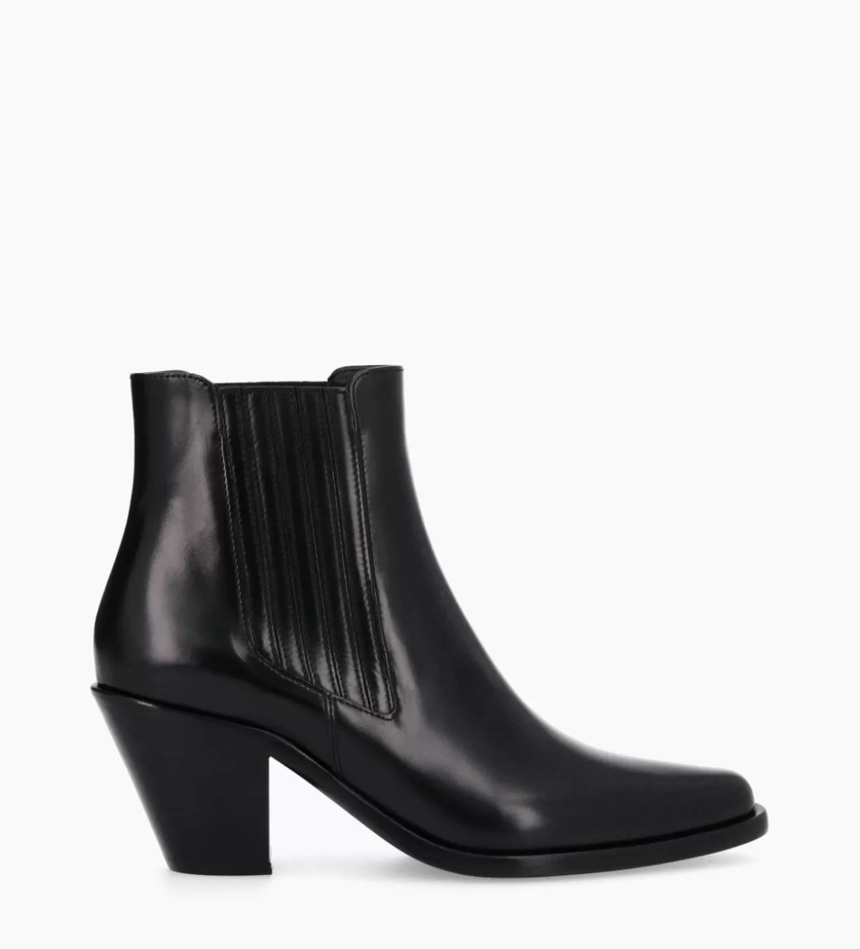 FREE LANCE Paris Bottine chelsea à talon - Jane 70 - Cuir de veau lisse -* Boots - Bottines | Santiags