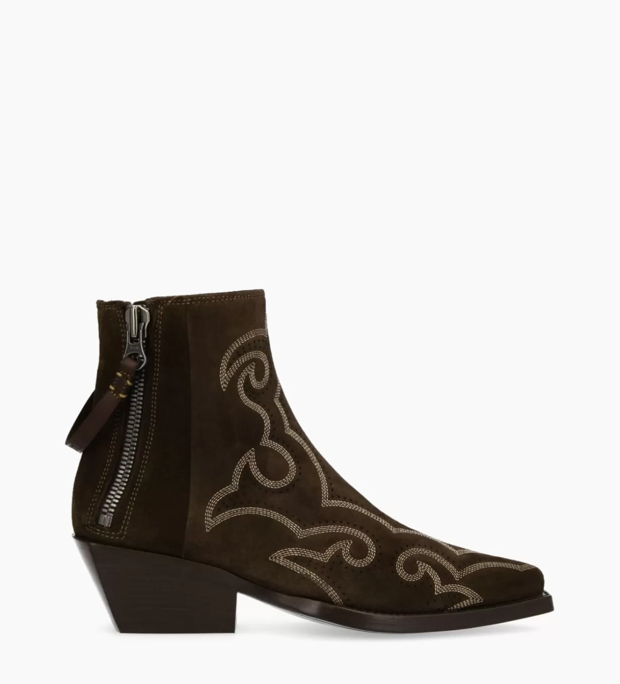 FREE LANCE Paris Bottine Western - Calamity 40 - Cuir velours - Marron foncé* Boots - Bottines | Boots - Bottines