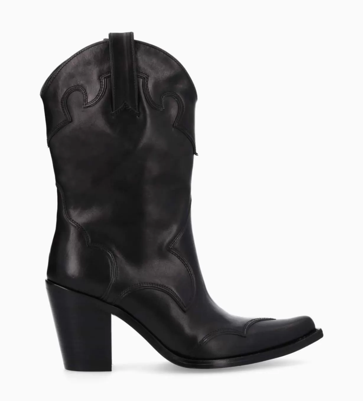 FREE LANCE Paris Bottine western à talon - Andy 80 - Cuir de veau lisse mat -* Boots - Bottines | Boots - Bottines