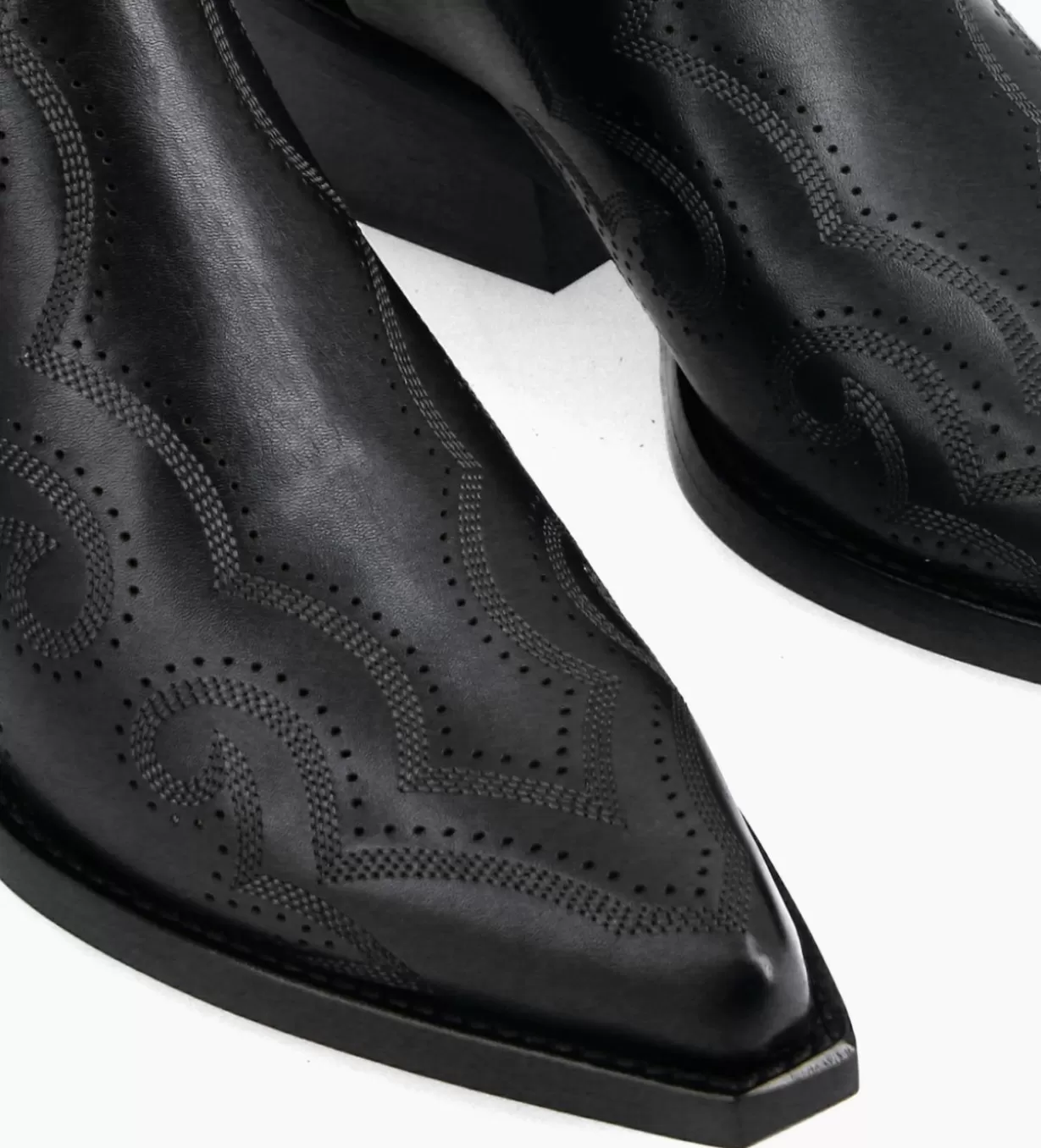 FREE LANCE Paris Bottine Western brodée - Calamity 40 - Cuir de veau lisse mat -* Boots - Bottines | Boots - Bottines