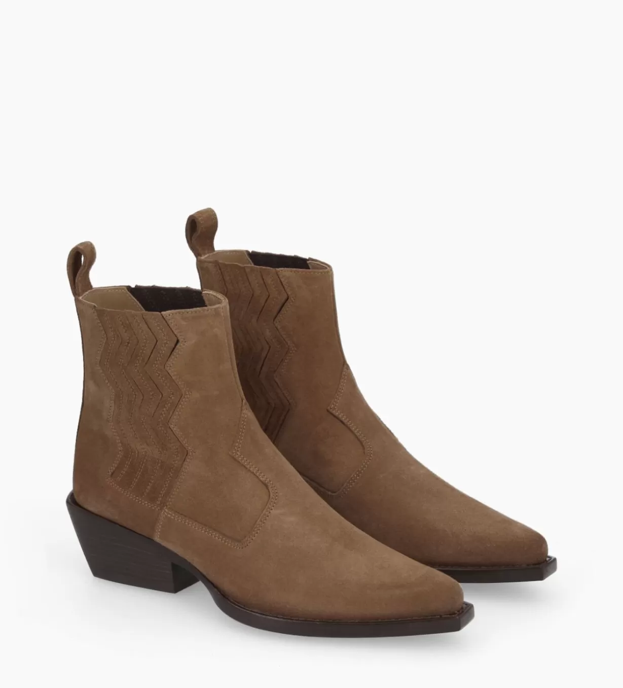 FREE LANCE Paris Bottine western chelsea - Calamity 40 - Cuir velours -* Boots - Bottines | Boots - Bottines