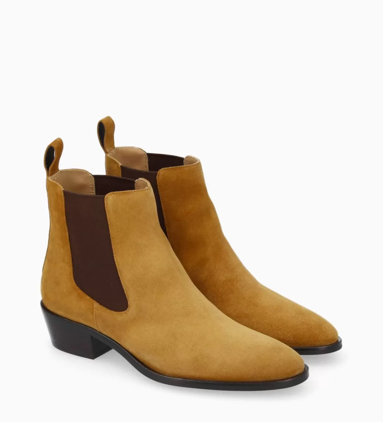 FREE LANCE Paris Bottine western chelsea - Kim 40 - Cuir velours -* Boots - Bottines