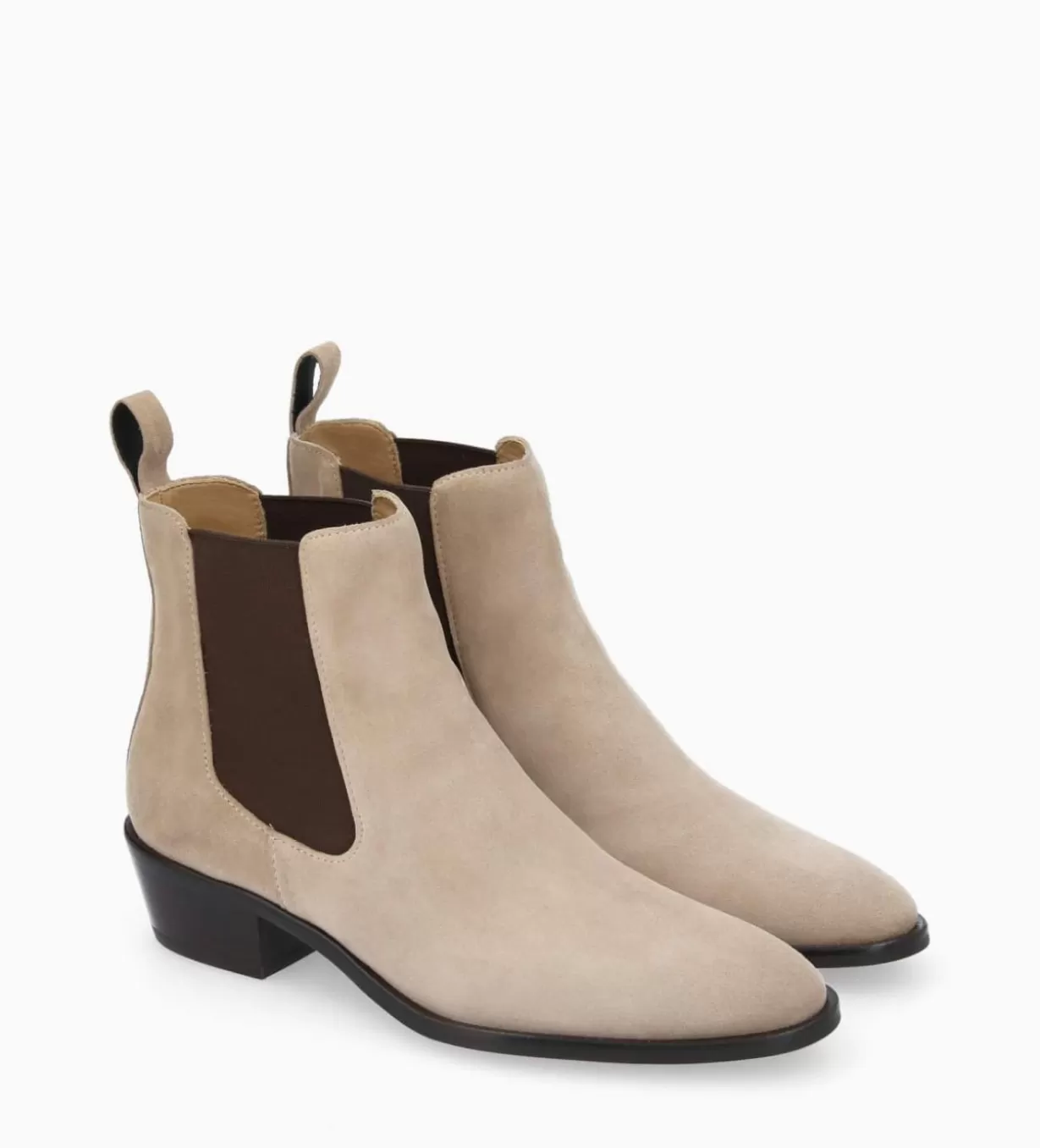 FREE LANCE Paris Bottine western chelsea - Kim 40 - Cuir velours -* Boots - Bottines