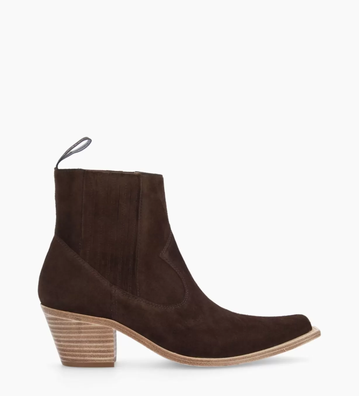 FREE LANCE Paris Bottine western chelsea - Sibelle 50 - Cuir velours -* Boots - Bottines