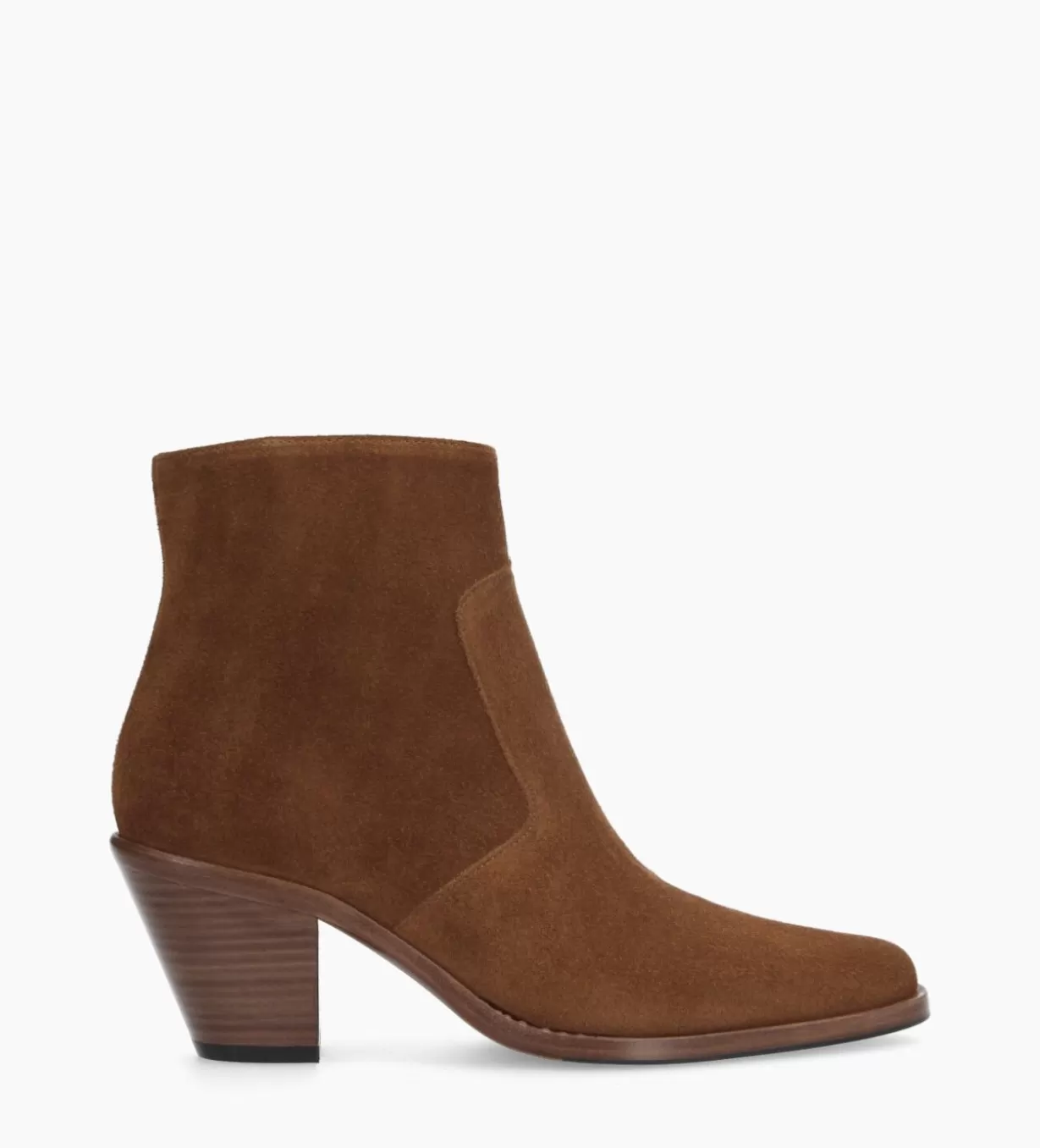 FREE LANCE Paris Bottine western zippée - Jane 7 - Cuir velours -* Boots - Bottines