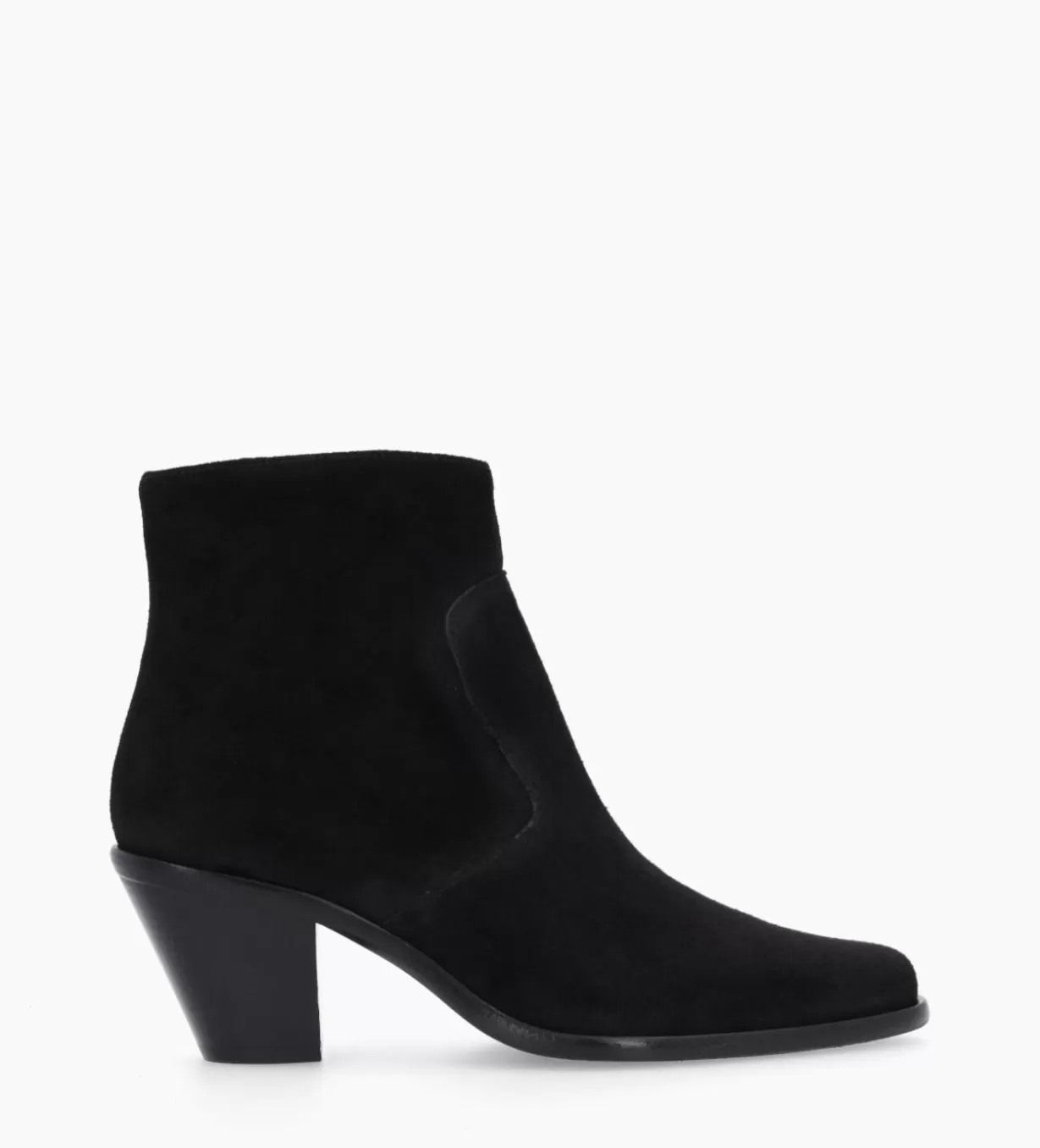 FREE LANCE Paris Bottine western zippée - Jane 7 - Cuir velours -* Boots - Bottines | Boots - Bottines