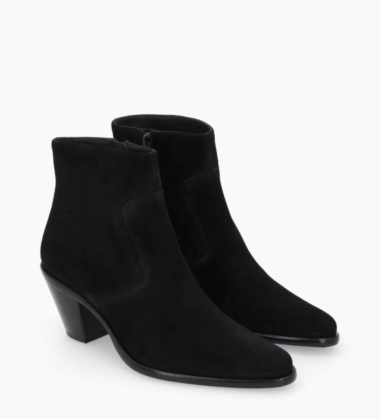 FREE LANCE Paris Bottine western zippée - Jane 7 - Cuir velours -* Boots - Bottines | Boots - Bottines