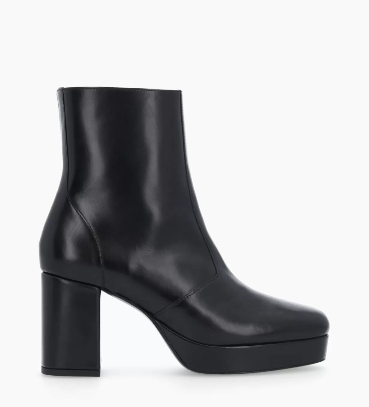 FREE LANCE Paris Bottine zippée à talon - Carlotta 70 - Cuir lisse -* Boots - Bottines