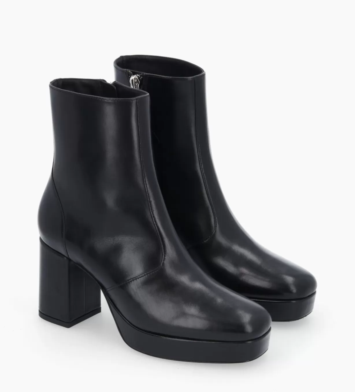 FREE LANCE Paris Bottine zippée à talon - Carlotta 70 - Cuir lisse -* Boots - Bottines