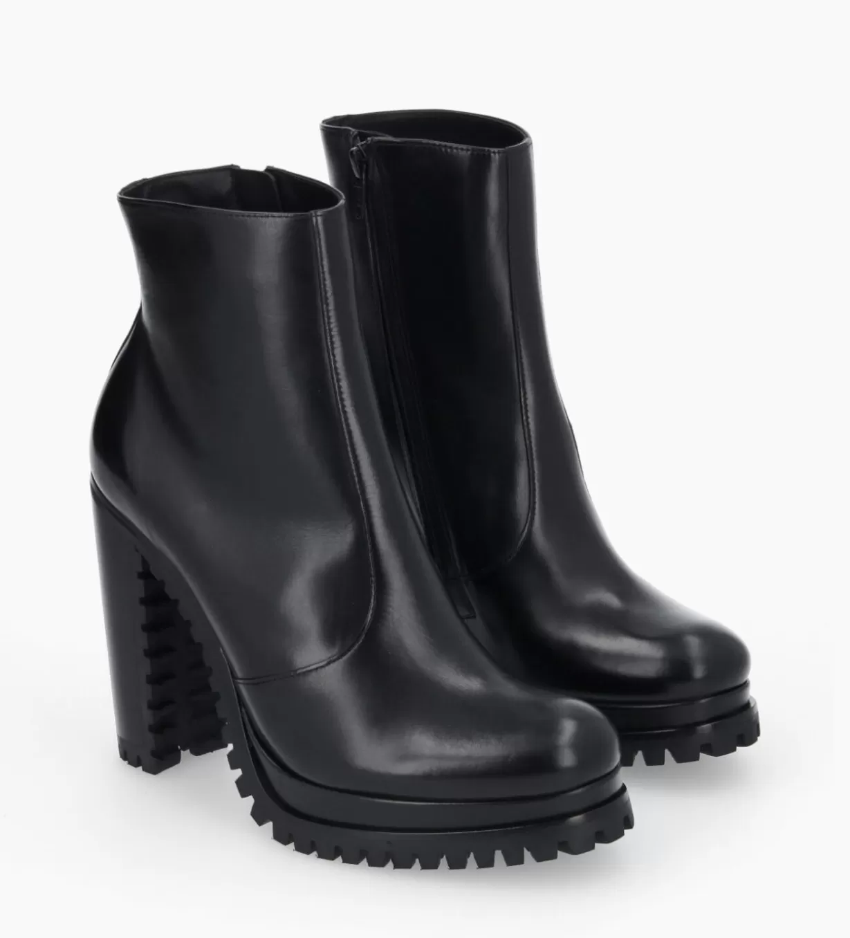 FREE LANCE Paris Bottine zippée à talon - Lery 7 - Cuir lisse -* Boots - Bottines