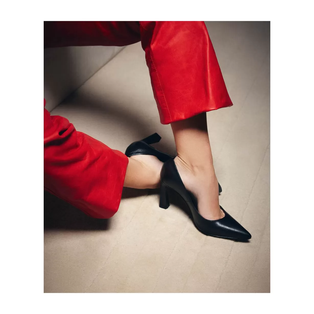 FREE LANCE Paris Escarpin à talon à bout pointu - Iris 65 - Cuir de veau lisse brillant -* Escarpins