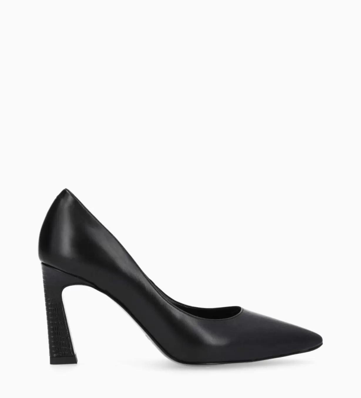 FREE LANCE Paris Escarpin à talon à bout pointu - Iris 85 - Cuir de veau lisse/Cuir imprimé serpent -* Escarpins