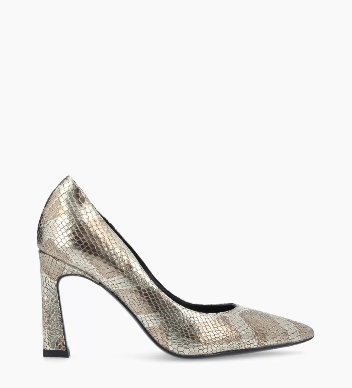 FREE LANCE Paris Escarpin à talon à bout pointu - Iris 85 - Cuir imprimé serpent -* Escarpins
